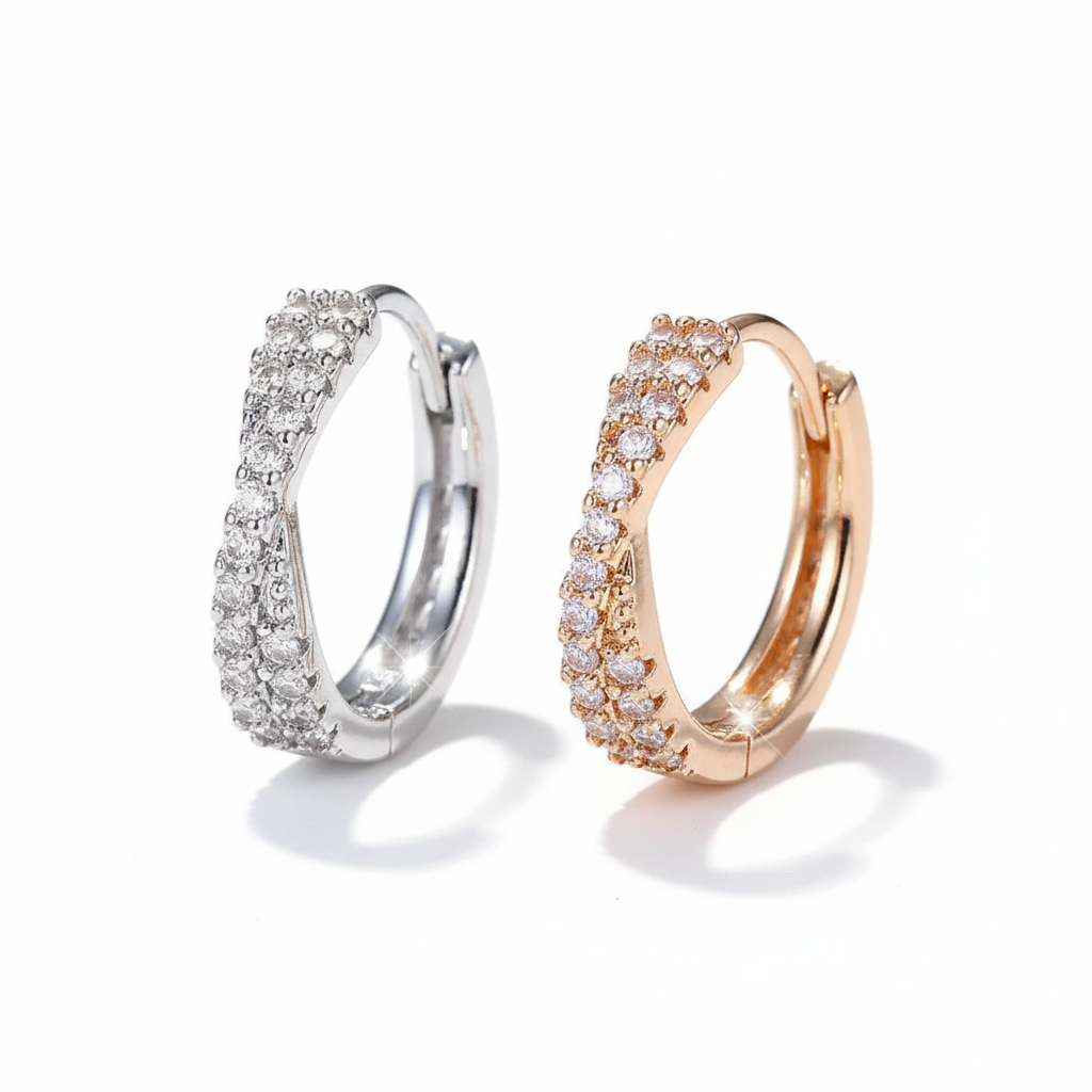 Brincos fundo branco